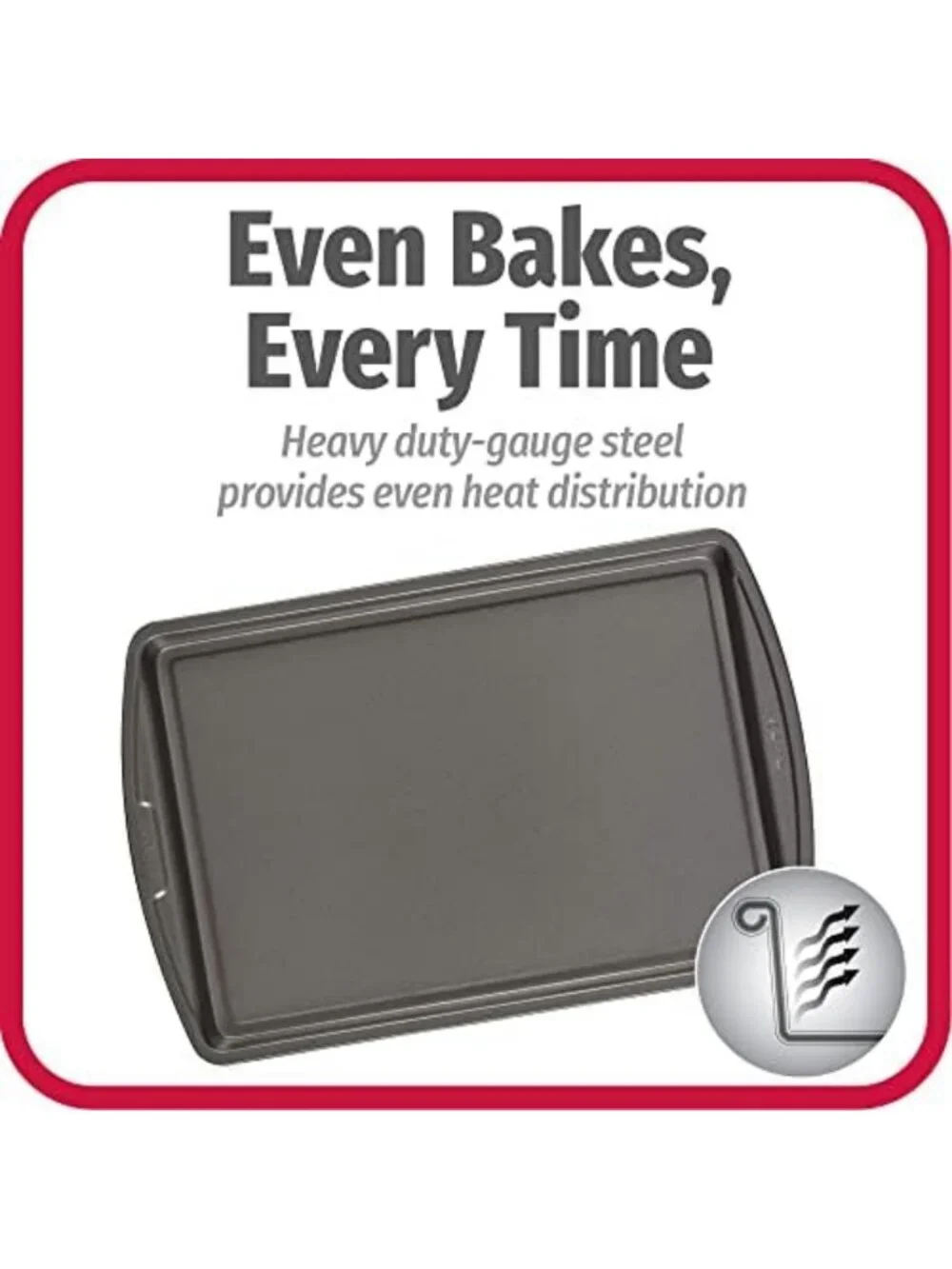 Nonstick Baking Sheet Set - 3 Standard Cookie Pans, Scratch-Resistant, 13x9-Inch